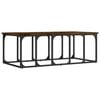 vidaXL Coffee Table Smoked Oak 100x50x35,5 cm Engineered Wood