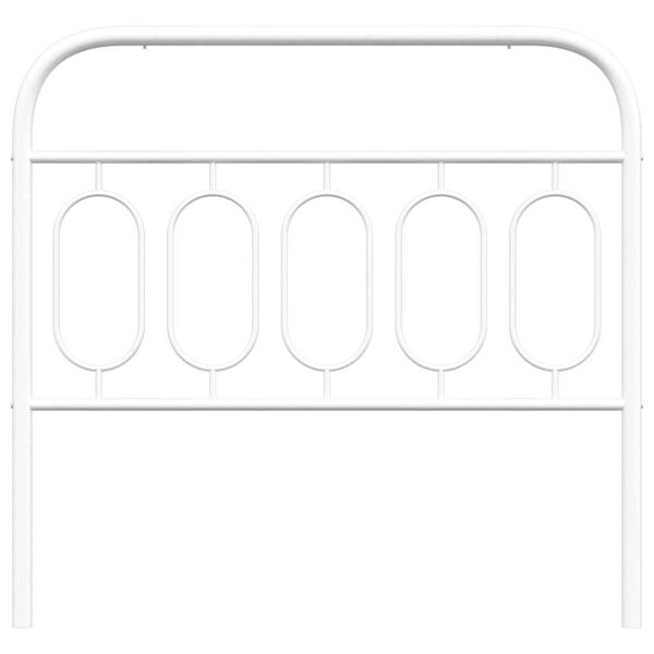 vidaXL Metal Replace Headboard White 100 cm