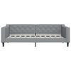 vidaXL Daybed with Trundle without Mattress Light Grey 90x190 cm Single