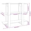 vidaXL Book Cabinet/Room Divider Smoked Oak 100x30x87 cm
