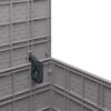 vidaXL Garden Storage Box Light Grey 55 x 53 x 57 cm Polypropylene