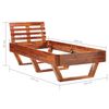 vidaXL Bed Frame without Mattress Solid Acacia Wood 100x200 cm