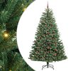 vidaXL Artificial Hinged Christmas Tree Green 240 cm PVC and Metal