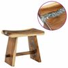 vidaXL Bathroom Stool Natural 50 x 30 x 45 cm Natural Wood