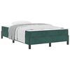 vidaXL Box Spring Bed with Mattress Dark Green 120 x 220 cm Fabric