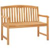 vidaXL Handcarved Rose Bench 114 x 60.5 x 95 cm Solid Teak Wood