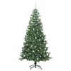 vidaXL Christmas Tree with 300 LEDs with Stand Green 240 cm PVC