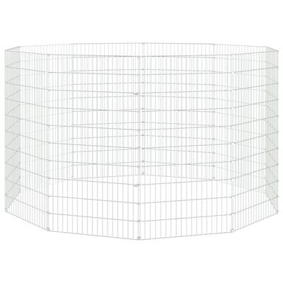 vidaXL 10-Panel Rabbit Cage 54x100 cm Galvanised Iron