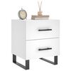 vidaXL Bedside Cabinets 2 pcs White 40x35x47.5 cm Engineered Wood