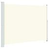 vidaXL Patio Retractable Side Awning 220x314 cm Cream