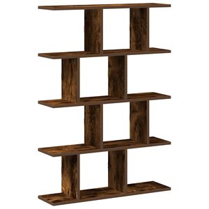 vidaXL Wall Cube Shelf 12 Compartments Smoked Oak Engineered Wood