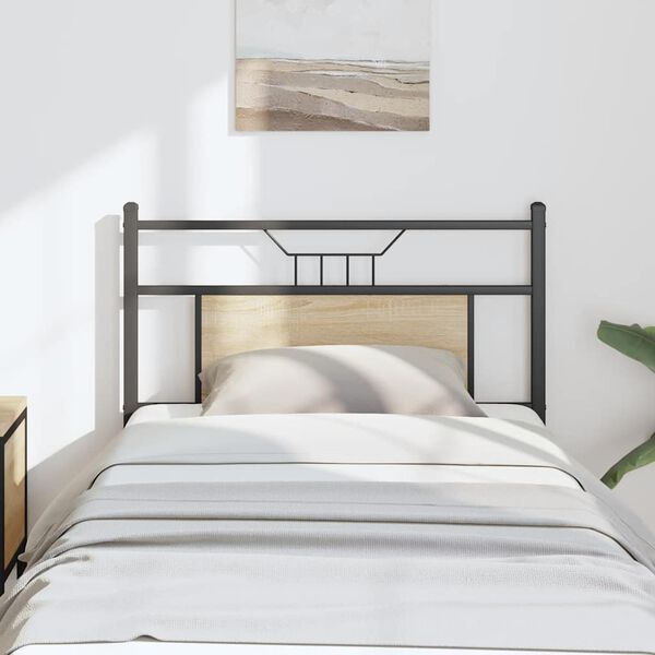 vidaXL Replace Headboard Sonoma Oak 80 cm Engineered Wood and Steel