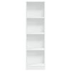 vidaXL Bookcase White 40x24x143 cm Engineered Wood