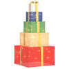 vidaXL Christmas Decoration Gift Box 250 LEDs Warm White