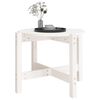vidaXL Coffee Table White &Oslash; 62.5x45 cm Solid Wood Pine