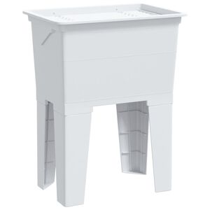 vidaXL Laundry Tub White 59x41x75 cm Resin