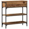 vidaXL Console Table Old Wood 72.5 x 25 x 75 cm Engineered Wood