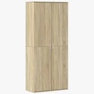 vidaXL Highboard Sonoma Oak 80x35x180 cm Engineered Wood