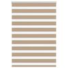 vidaXL Zebra Blind Sand Brown 95x150 cm Fabric Width 90.9 cm Polyester