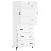 vidaXL Highboard White 69.5x34x180 cm Engineered Wood