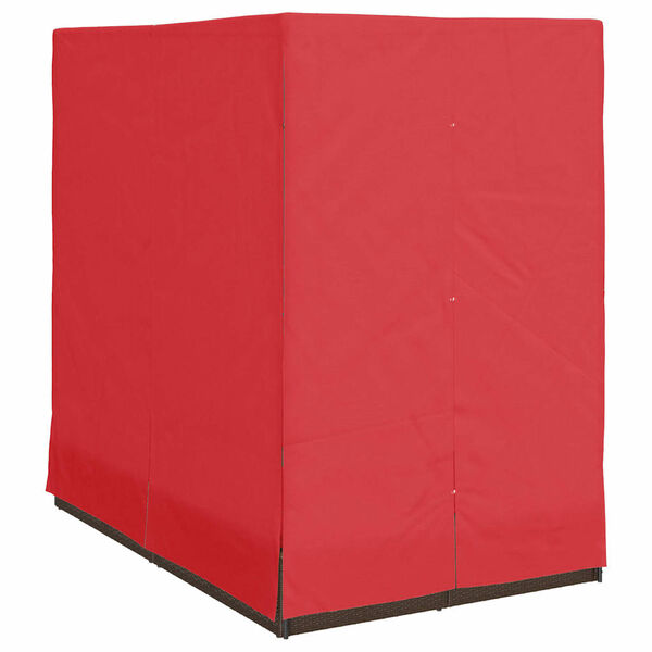 vidaXL Double Sun Lounger with Roof Brown 205 x 129 x 200 cm PE rattan