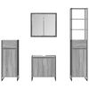 vidaXL Bathroom Furniture Set with Drawer Grey Sonoma Engineered Wood