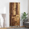 vidaXL Highboard Old Wood 69.5 x 34 x 180 cm Engineered Wood