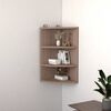 vidaXL Wall Corner Shelf Sonoma Oak 30x31.5x60 cm Engineered Wood