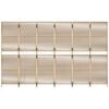 vidaXL Room Divider 6 Panels Beige Poly Rattan