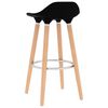 vidaXL Bar Chairs 2 pcs Black