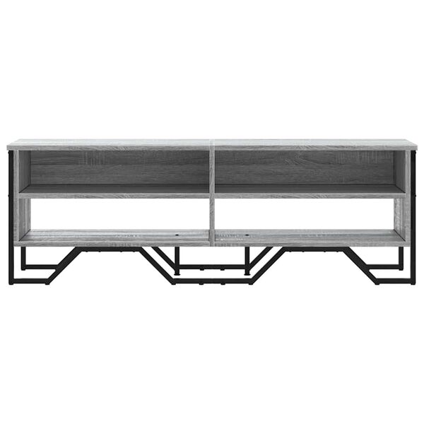 vidaXL TV Cabinet Grey Sonoma 122x34x41 cm Engineered Wood