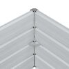 vidaXL Garden Raised Bed 480x80x45 cm Galvanized Steel Silver