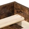 vidaXL Bed Frame without Mattress Smoked Oak 140x200 cm