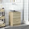 vidaXL Sink Cabinet Sonoma Oak 40x37x59 cm Engineered Wood