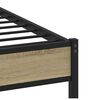 vidaXL Bed Frame without Mattress Sonoma Oak 75x190 cm Small Single Engineered Wood