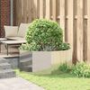 vidaXL Planter Silver 120 x 120 x 50 cm Galvanised Steel