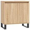 vidaXL Bathroom Cabinet Sonoma Oak 58x33x60 cm Engineered Wood