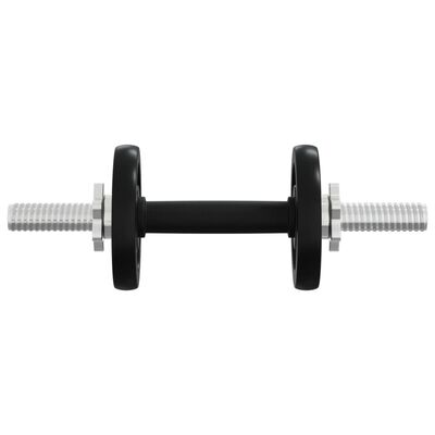 vidaXL Barbell and Dumbbell with Plates 60 kg Cast Iron