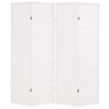 vidaXL Folding 4-Panel Room Divider Japanese Style 160x170 cm White