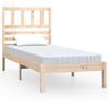 vidaXL Bed Frame without Mattress Solid Wood Pine 100x200 cm