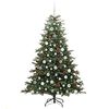 vidaXL Artificial Christmas Tree with 300 LEDs with Stand Green 180 cm