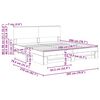 vidaXL Bed Frame Sonoma Oak 200 x 200 cm Engineered Wood