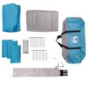 vidaXL Camping Tent with Porch Dome 5-Person Blue Waterproof