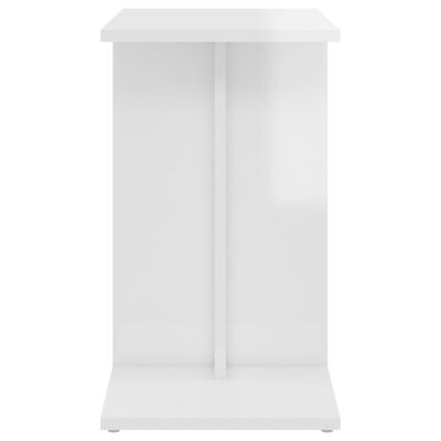 vidaXL Side Table High Gloss White 50x30x50 cm Engineered Wood