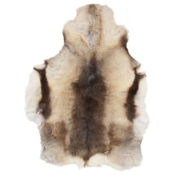 vidaXL Reindeer Skin Mixed Grey 80x130 cm