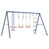 vidaXL Outdoor Swing Set Multicolour Steel and PE