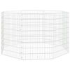 vidaXL Free Range Animal Enclosure 8-Panel 54x80 cm Galvanised Iron
