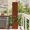 vidaXL Garden Privacy Screen Rusty 32 x 32 x 150 cm Weathering steel