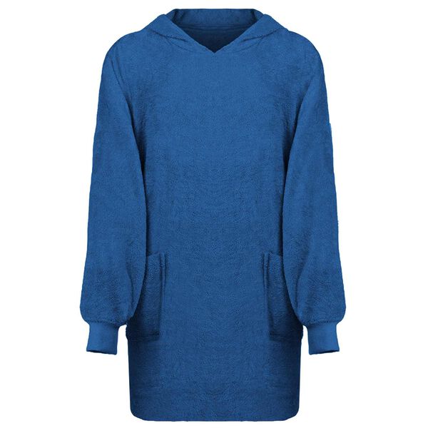 vidaXL Blanket Hoodie KINN Navy L Cotton