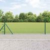 vidaXL Fence Post Green 25 x 0.5 m (13 mm mesh) Steel